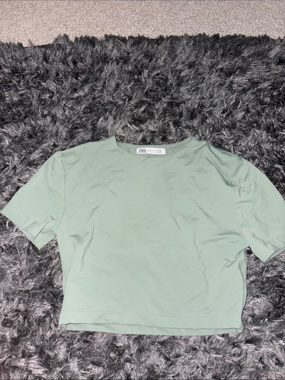 Zara Short Sleeve Cropped Tee